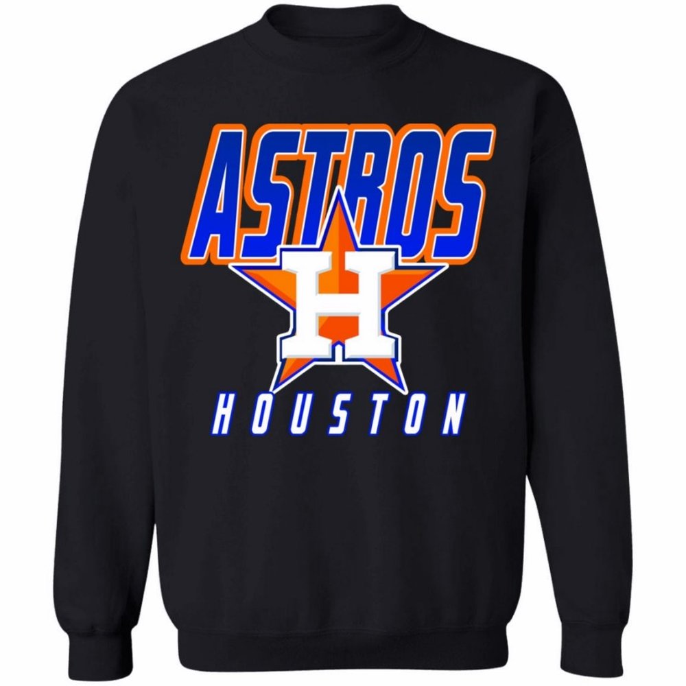 Houston Astros Vintage MLB Crewneck Unisex Sweatshirt, Houston Astros Baseball